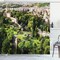 Ambesonne Italian Shower Curtain, European Historic Landmark with Famous Monument Picture Print, Cloth Fabric Bathroom Decor Set with Hooks, 69" W x 70" L, White Green Tan